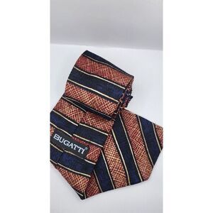 Bugatti Mens Designer Tie Silk Made‎ in USA Shirt Accessory